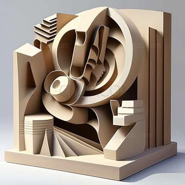 3D model Charles Sheeler American artist (STL)